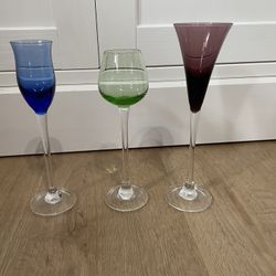 Lenox set of 3 colored cordials