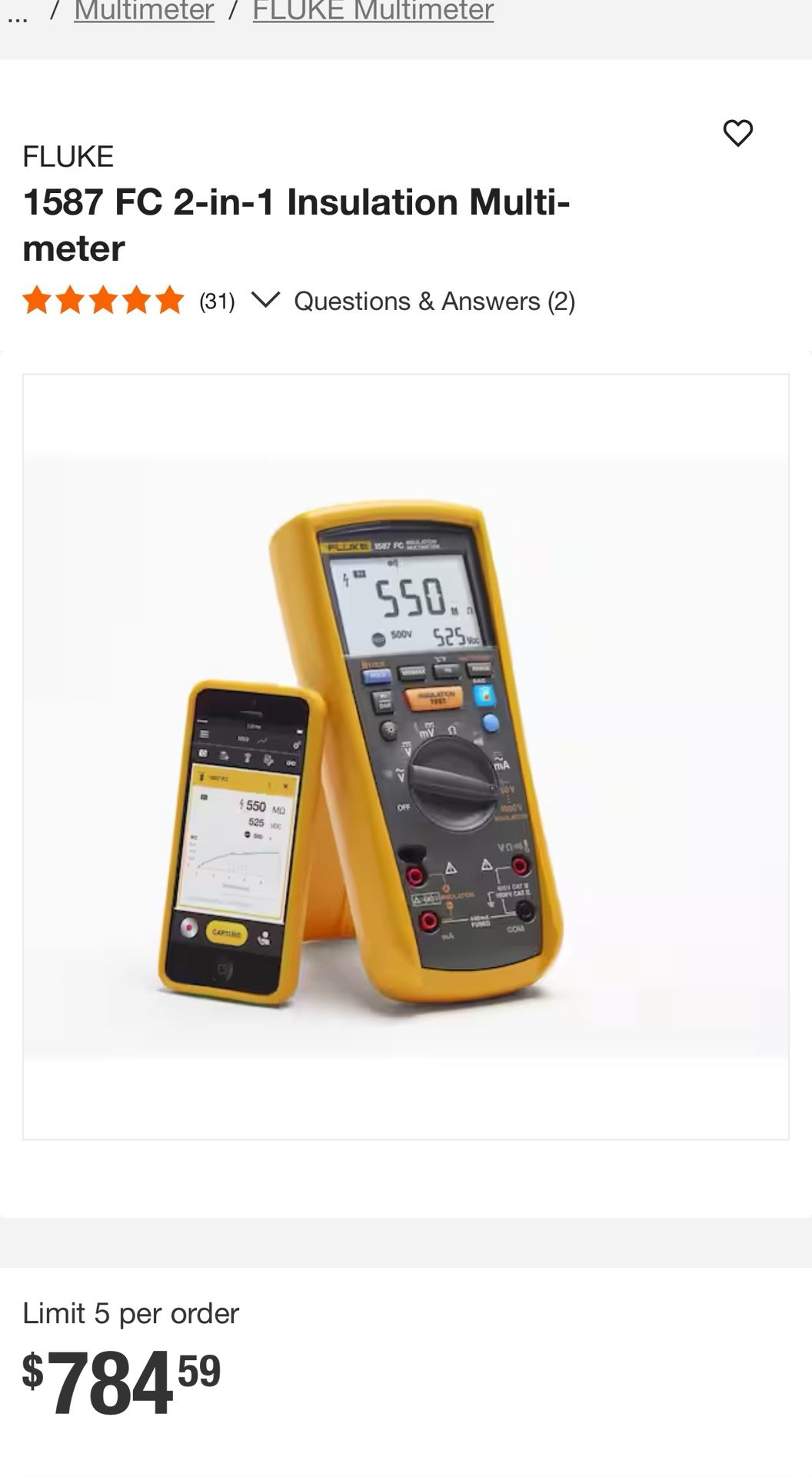 FLUKE Meter