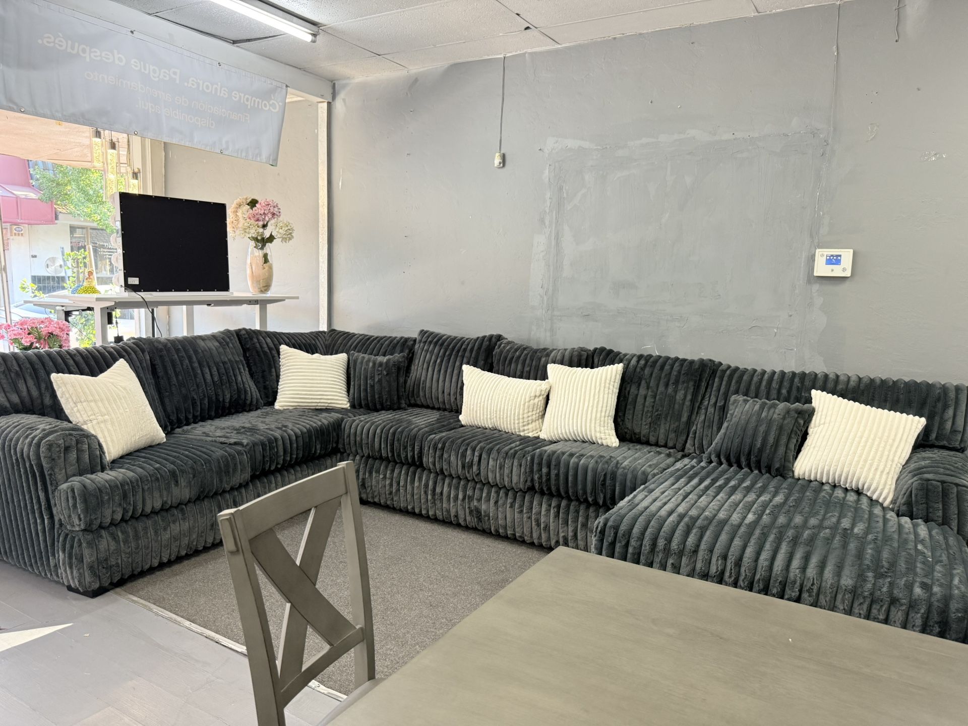 Charcoal Grey Sectional