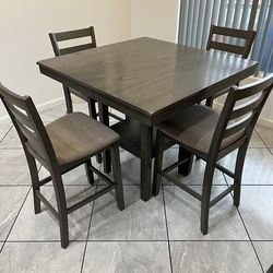 Gray Dining Set