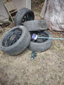 23in rims and tires set