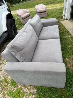 Arhaus kipton couch and ottoman loveseat