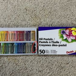 Pentel Oil Pastels 50 Colors Soft oil Pastels