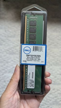 Dell 32GB DDR4 3200 Desktop RAM – NEW Sealed (SNP732YDC/32G)