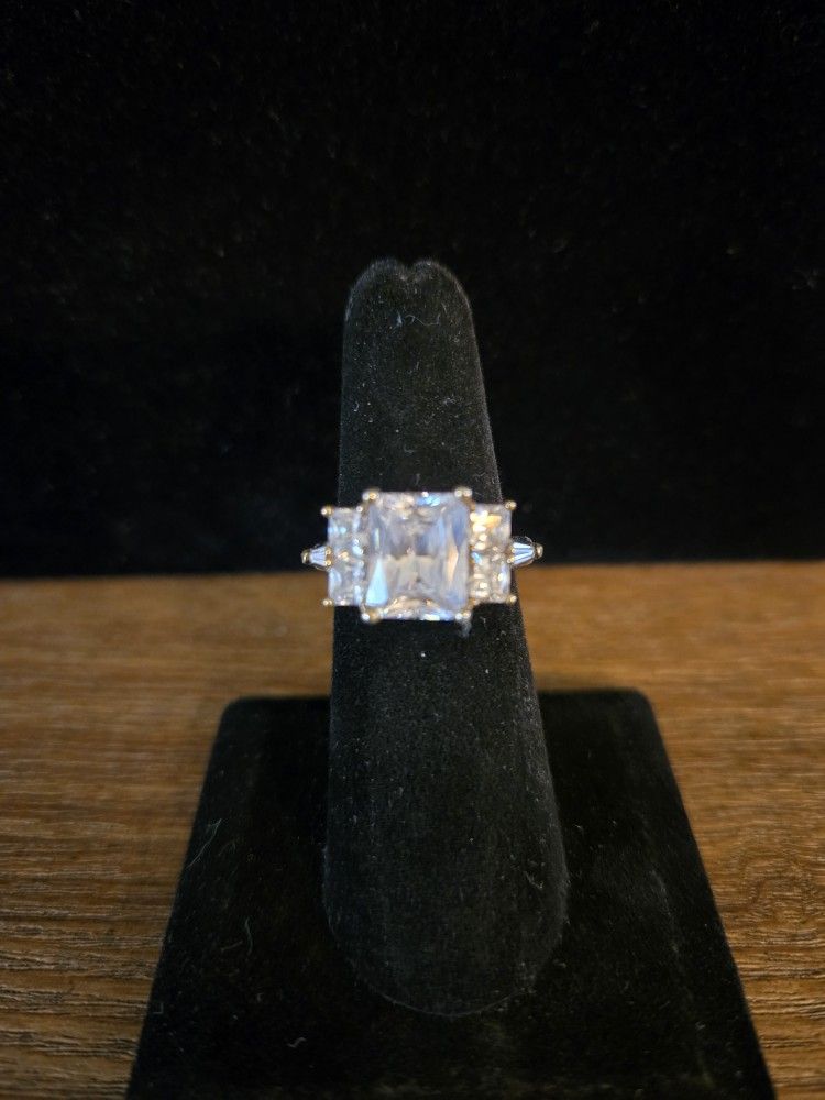 Genuine White Topaz Ring