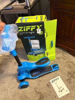 ZIFFY new 2 in 1 toddler scooter W seat/light up wheels