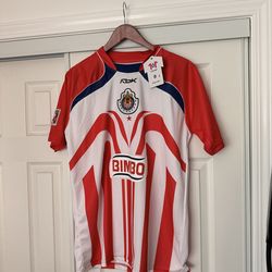 Chivas retro style soccer jersey large