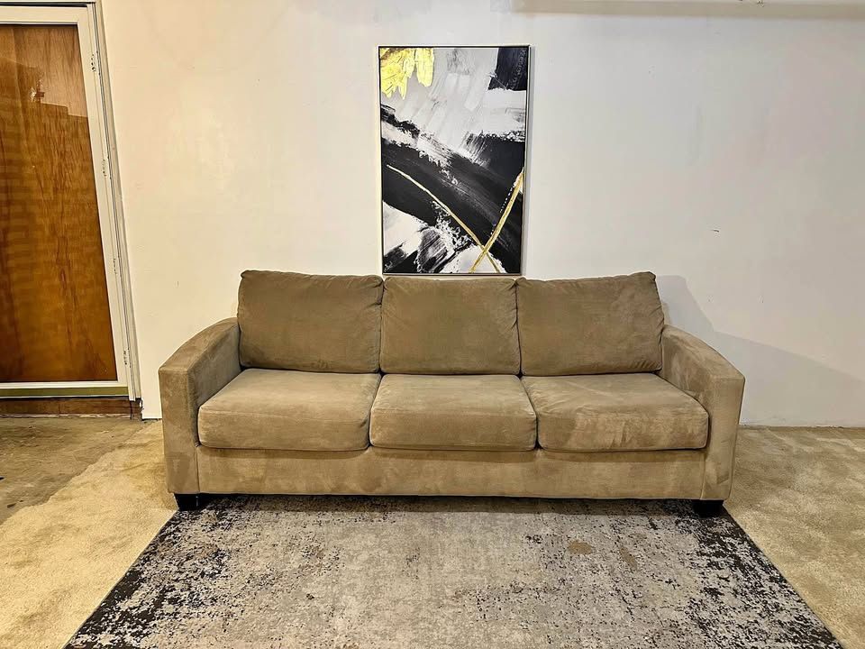 Tan 3-Seater Sofa