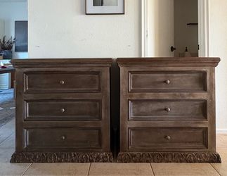(2) Large Potato Barn Nightstands