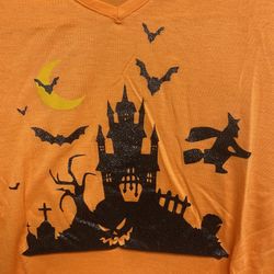 Witches Flying Halloween Graphic Tee