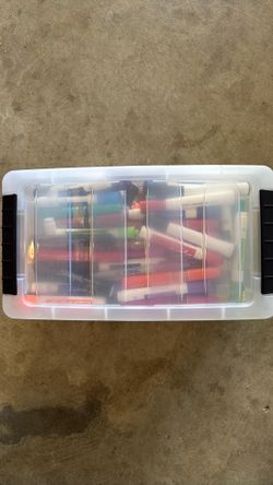 Whiteboard Markers and Bin