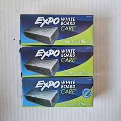 Expo White Board Care Erasers NEW