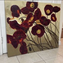 Canvas Flower Painting 