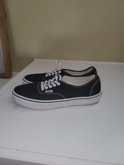 Vans Black Canvas Sneakers Size 9.5
