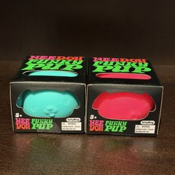 Needoh Funky Pup Teal & Pink