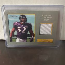 2006 Topps Turkey Red Football #TRR-RL Ray Lewis *Game Worn Jersey Swatch Card*