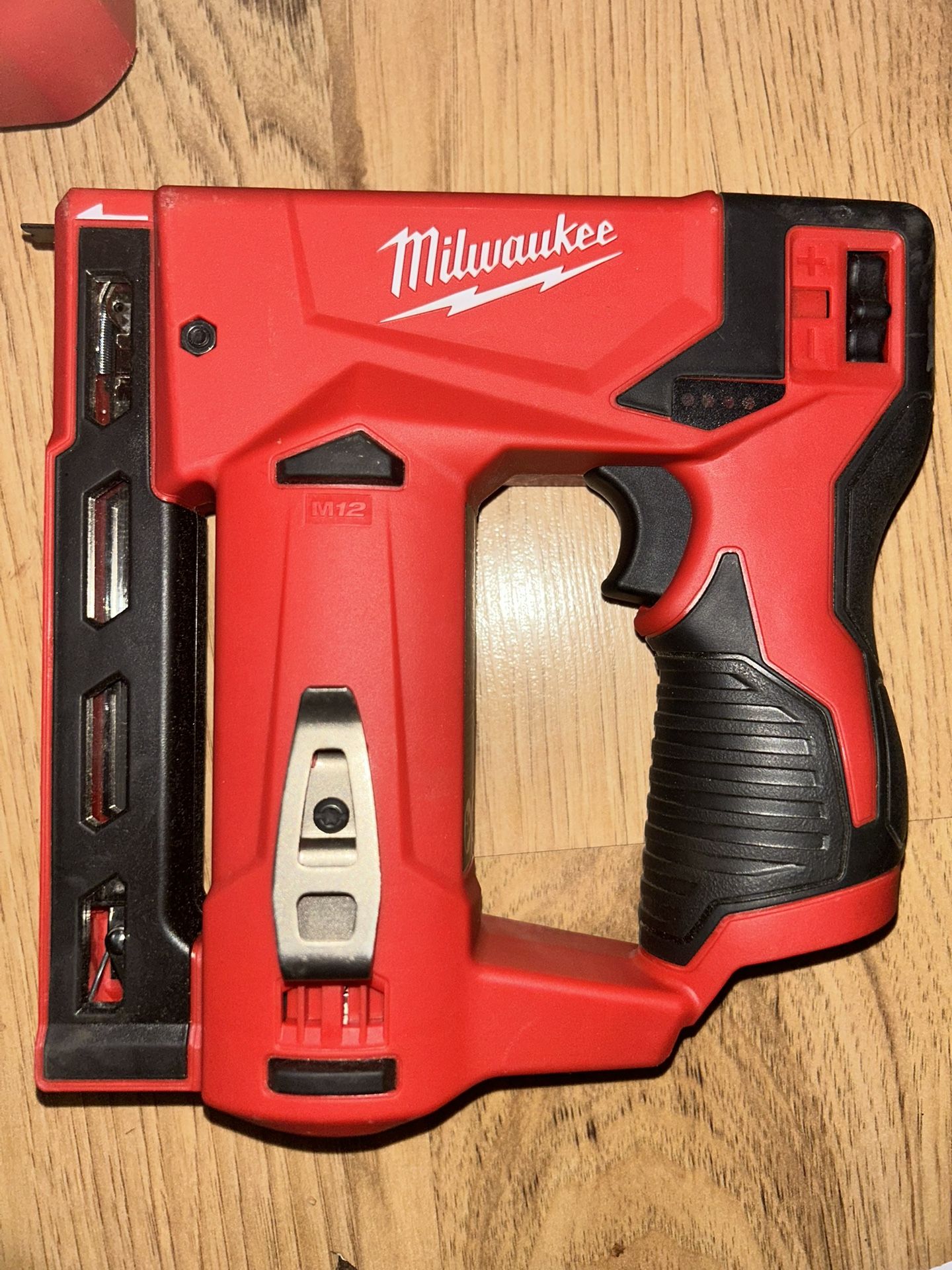 M12 12-Volt Lithium-Ion Cordless 3/8 in. Crown Stapler (Tool-Only)