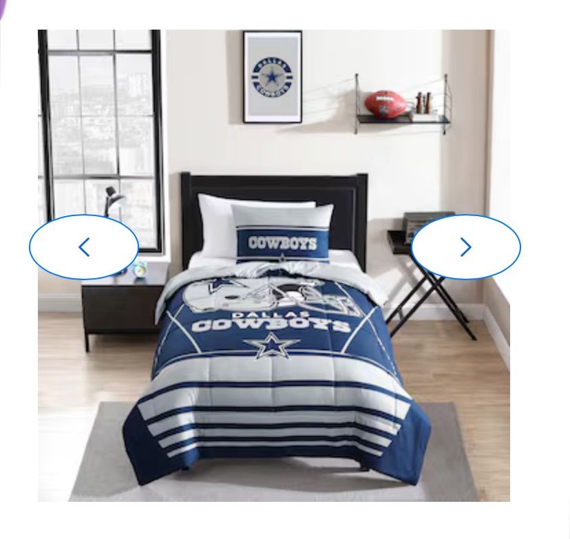NEW! Cathay Sports Dallas Cowboys Crosser Twin/Twin XL 2-Piece Comforter Set