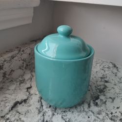 9-in Vintage Ceramic Canister