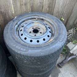 5 Lug Steelies Wheels 5x114.3