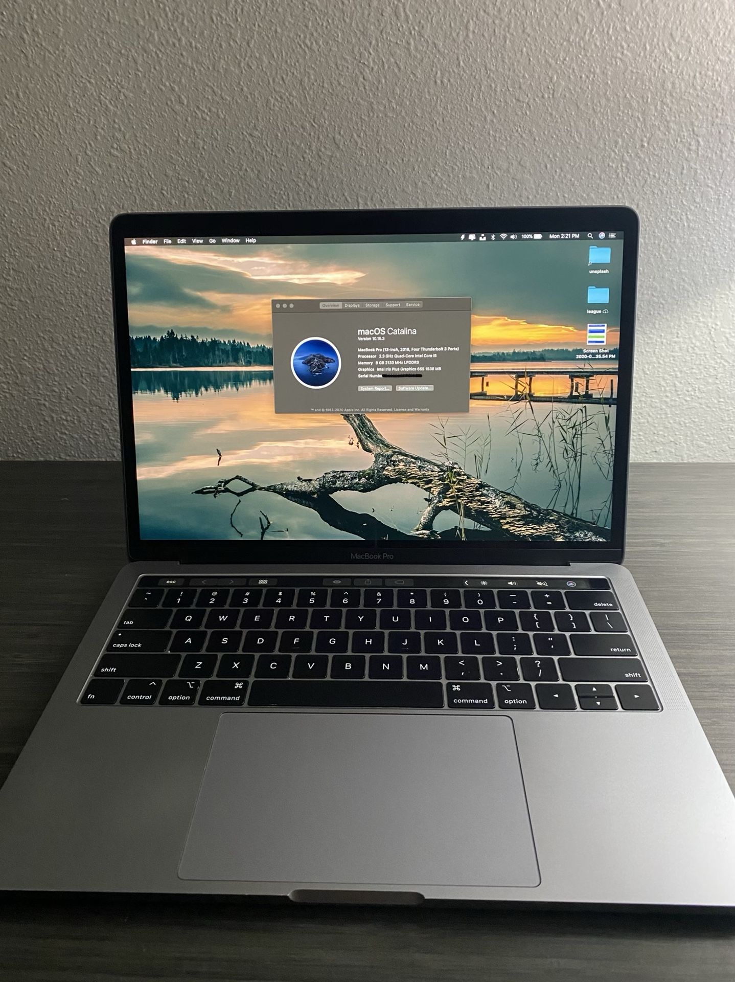 2018 MacBook Pro, 13" Space Gray