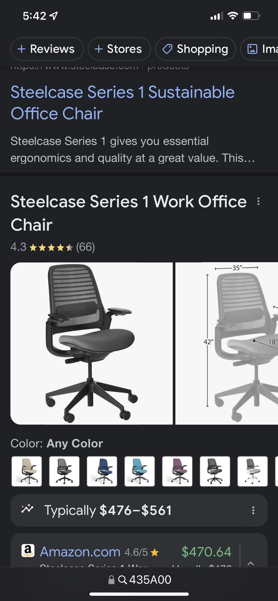 Steelcase Adjustable Office Chair
