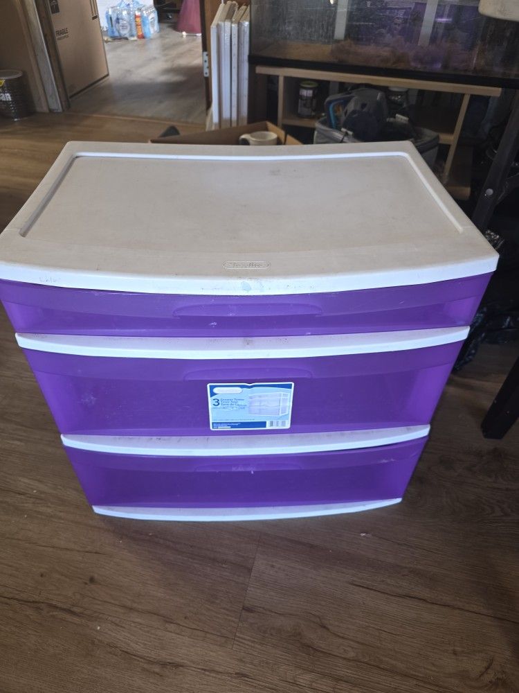 Plastic 3 Drawers