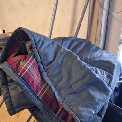 Gray Sleeping Bag-red Plain Lining