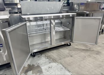 NSF ETL🧊 Chumart Sandwich Salad Prep Table 46 7/8" 2 Door NEW