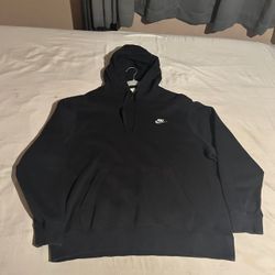 Nike Fleece Pullover Hoodie Size: XL, Color: Black