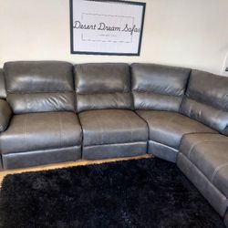 Latitude 6 Piece Recliner Secional With USB Charging 