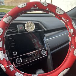 Hello kitty steering wheel cover