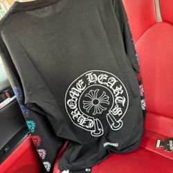 Long Sleeve Chrome Hearts 💕 Shirt Size Medium 