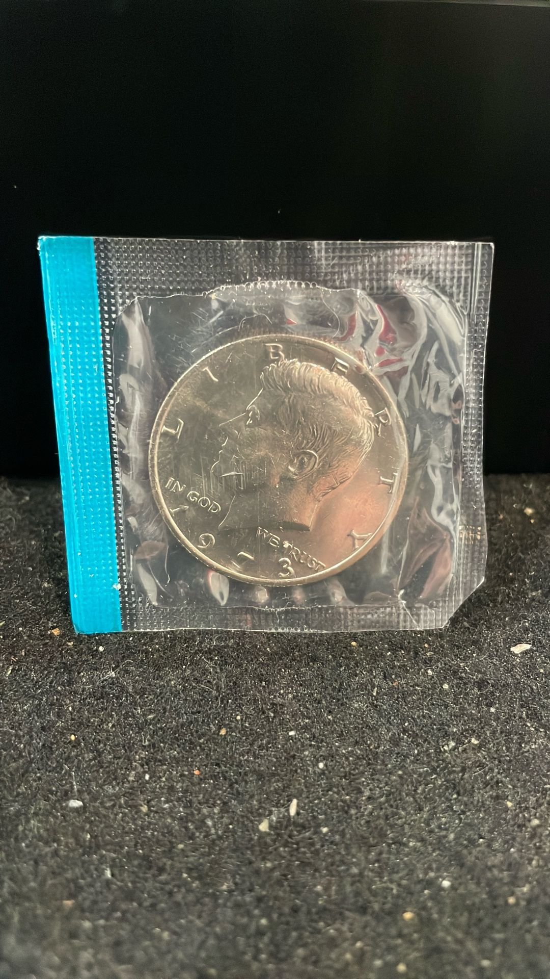 1973 P Gem Uncirculated Kennedy Half Dollar Still On Cellophane 191