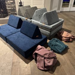 Nugget Couches (3 Full Couches + 3 Extra Covers)