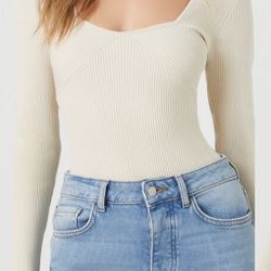 Forever 21 bodysuit sweater