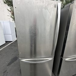Kenmore Bottom Freezer Stainless Steel  Refrigerator  30 Inch Wide 