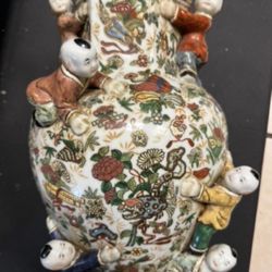 Chinese porcelain 6 boys fertility vase