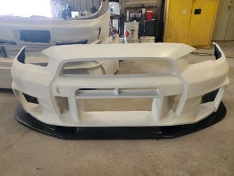 Group A Varis Style V3 Bumper With CARBON LIP For LANCER and EVO X