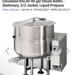 40 Galón Steam Kettle