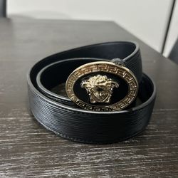 Versace Medusa Head Leather Belt