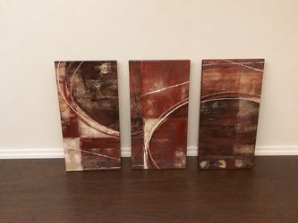 3 piece canvas paintings set wall decor