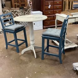 Bistro Set With Drop Leaf Table