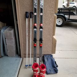 Rossignol Skiis, Koflach Boots, Scott Poles