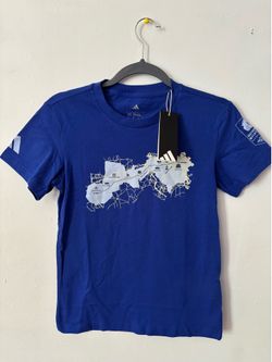 Adidas Boston Marathon Blue Shirt