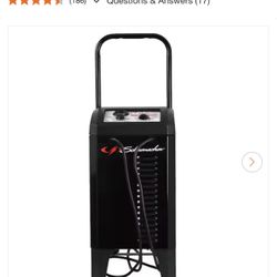 Automotive 6 Volt and 12 Volt 250 Amp Manual Wheeled Battery Charger and Jump Starter with a 135-Minute Timer