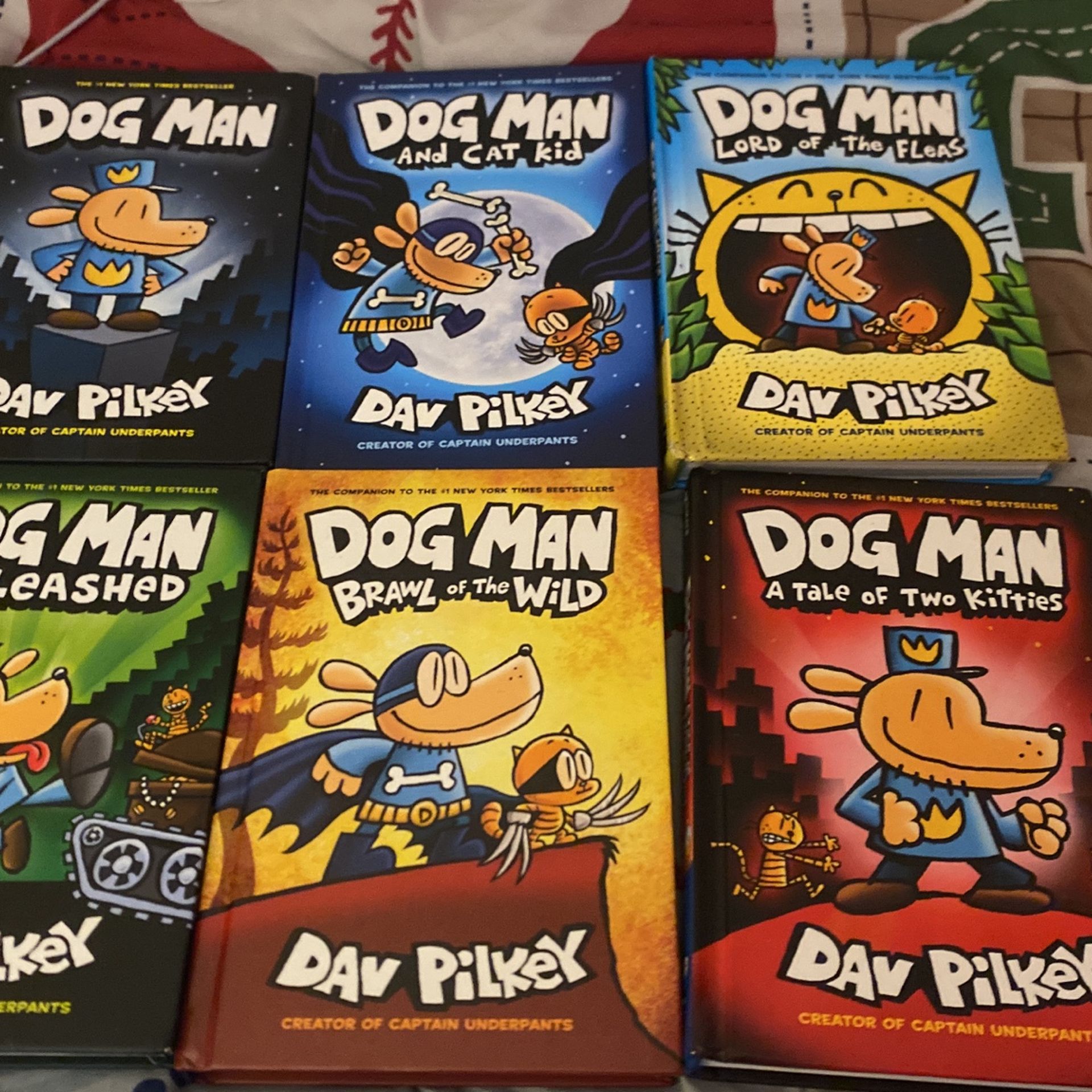 6 Dog Man Series Books ( Price Adjustable)