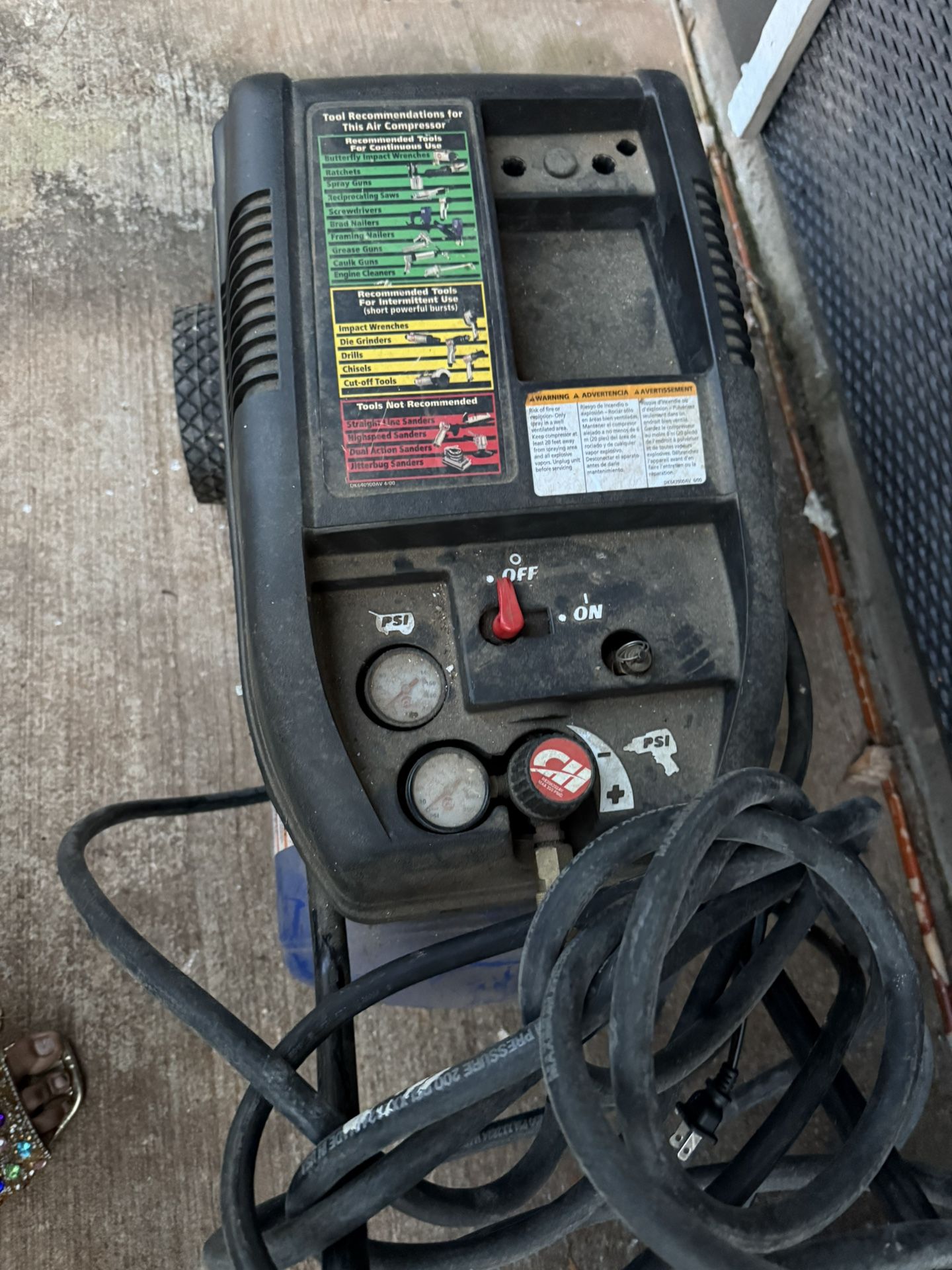 Slightly Used Air Compressor 5HP