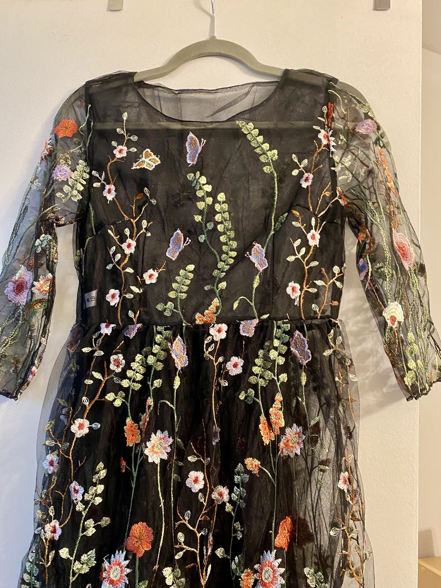 3D Floral Maxi Dress