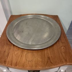 Large Nantucket Pewter Plate